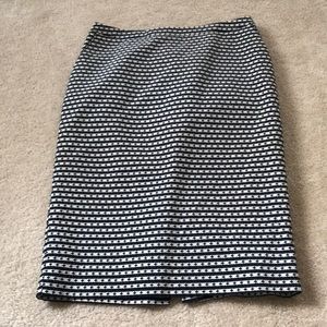 Merona Black and White Pencil Skirt